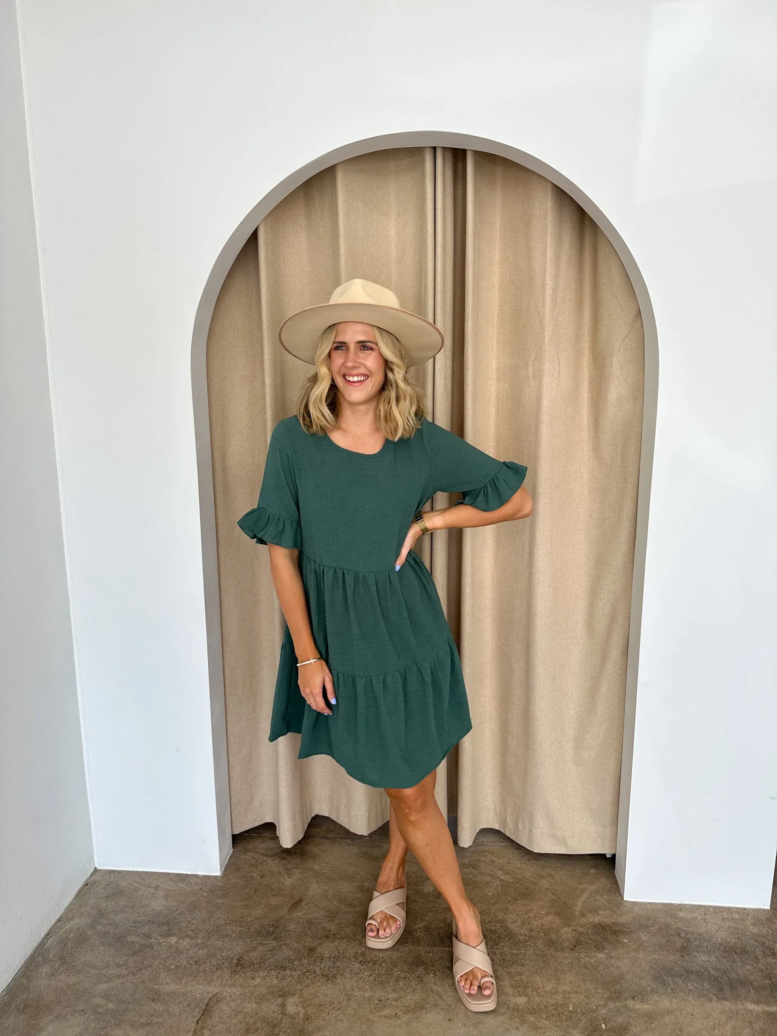 Hayden Dress -Green