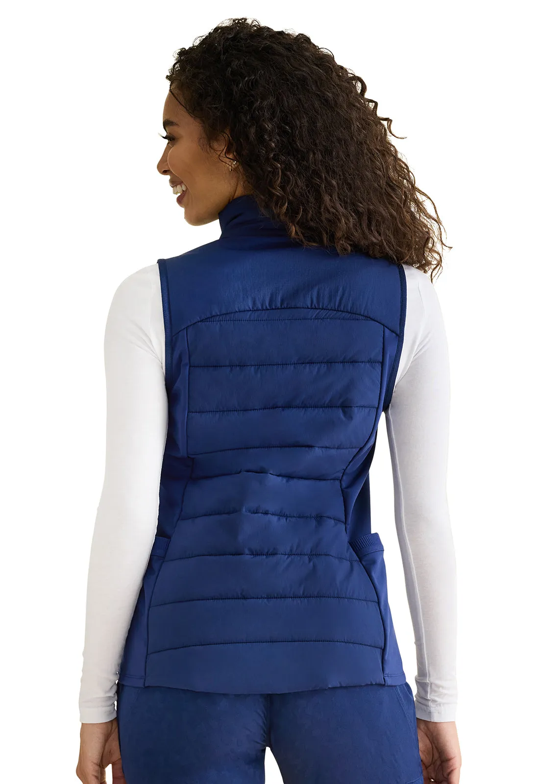Healing Hands Khloe Quilted Vest Navy