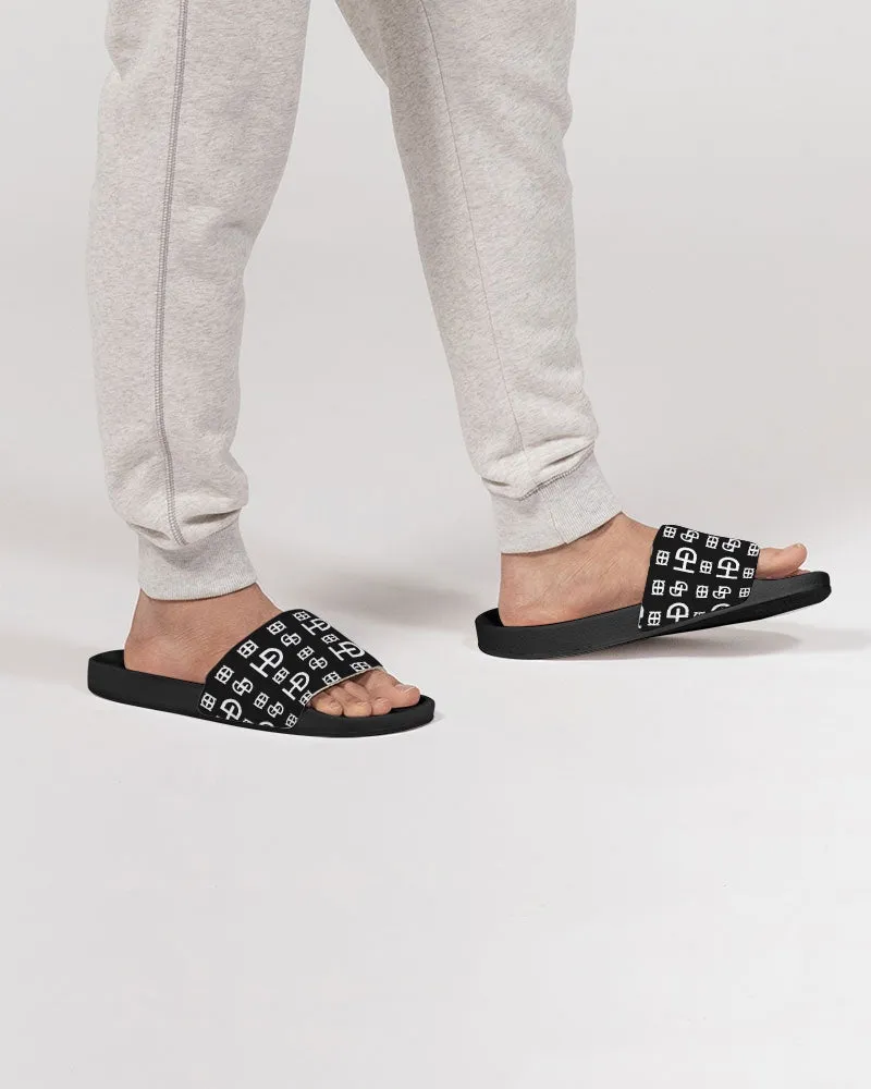 HEED NYC Monogram Black & White Men's Slide Sandal