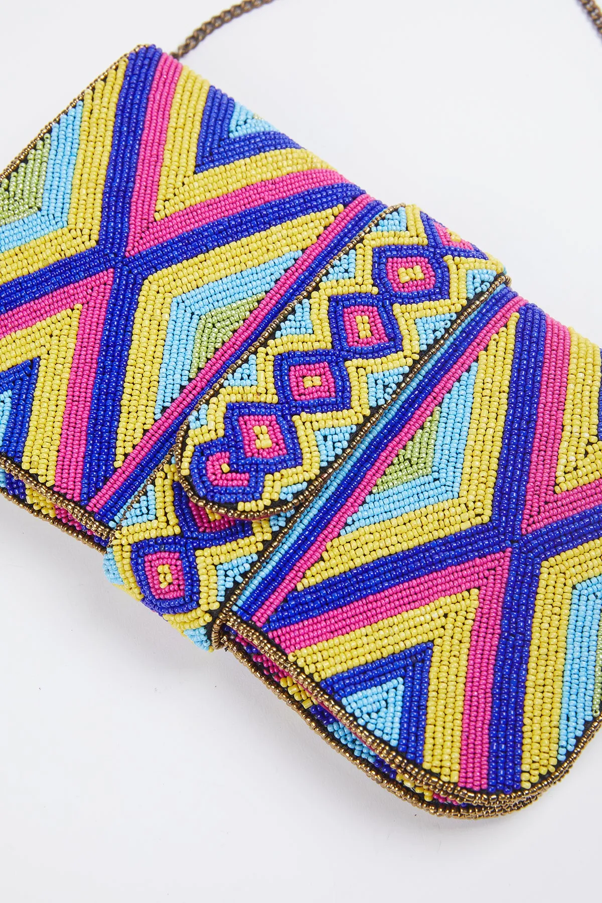 HEERA HANDMADE BEADED SHOULDER CLUTCH BAG