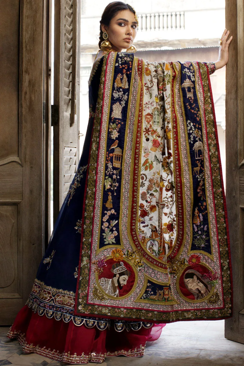 Heritage Heirloom Blue Chaddar