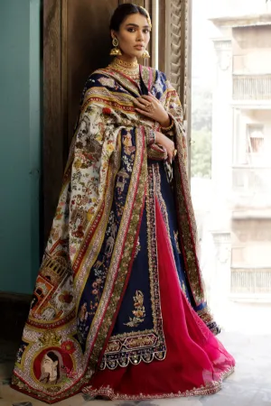 Heritage Heirloom Blue Chaddar