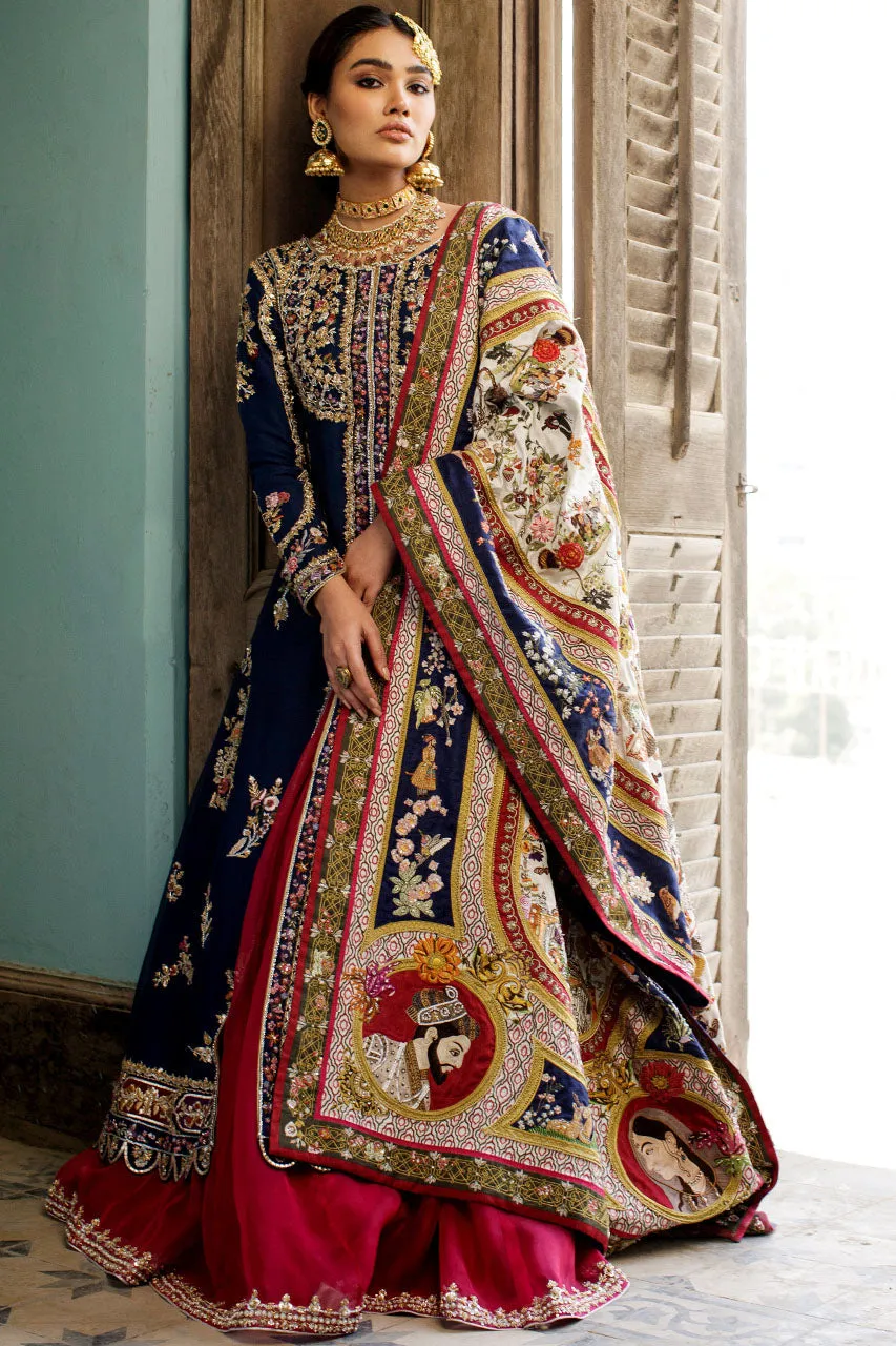 Heritage Heirloom Blue Chaddar