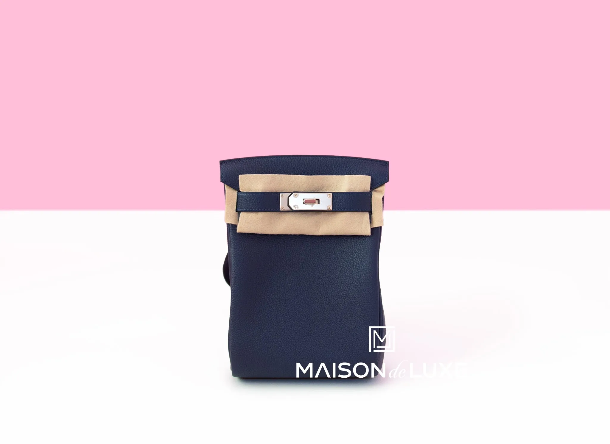 Hermes HAC A Dos PM Blue Nuit Togo Backpack