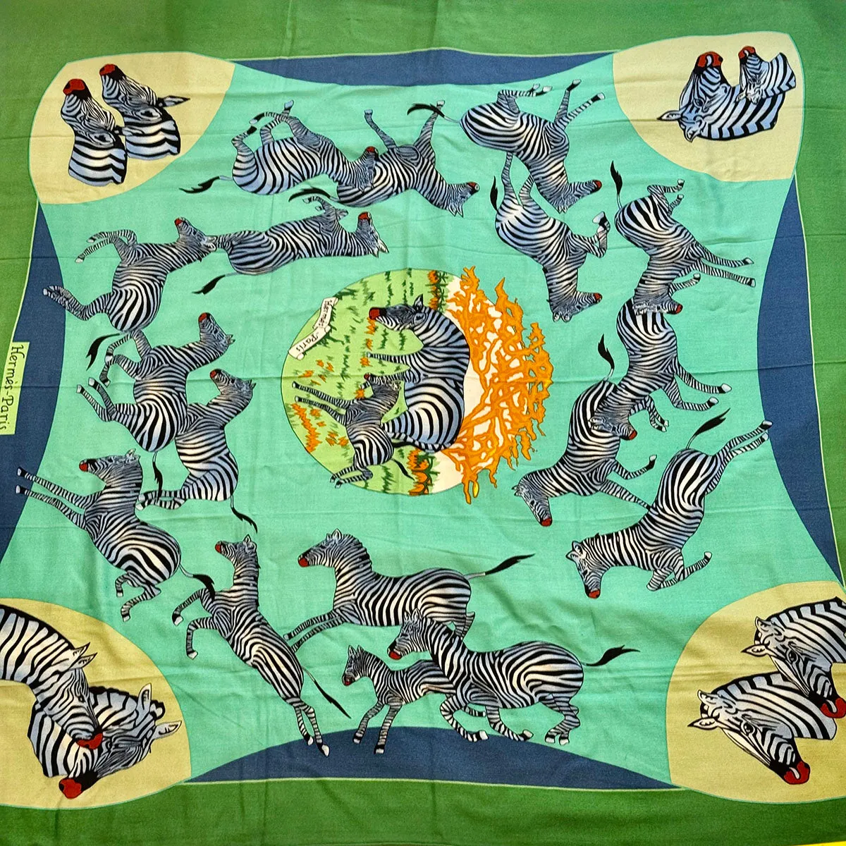 Hermes "Zebra Motif" Shawl