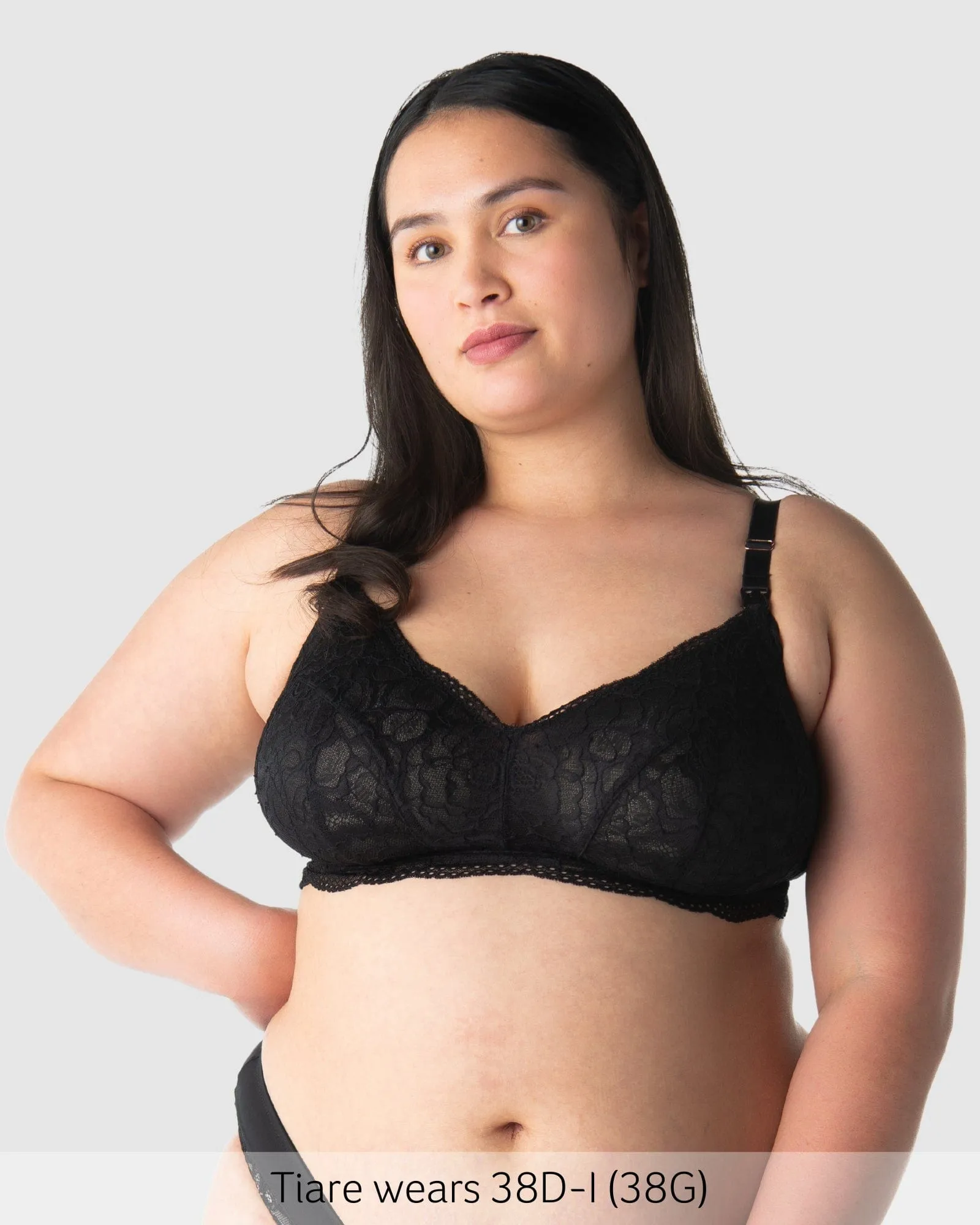 Heroine Multifit Nursing Bralette - Black