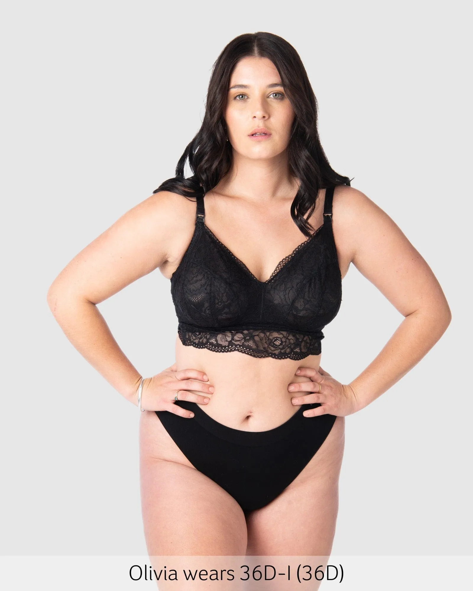 Heroine Multifit Nursing Bralette - Black