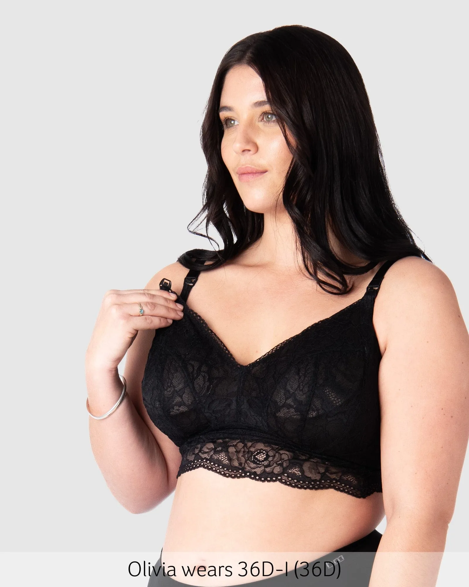 Heroine Multifit Nursing Bralette - Black
