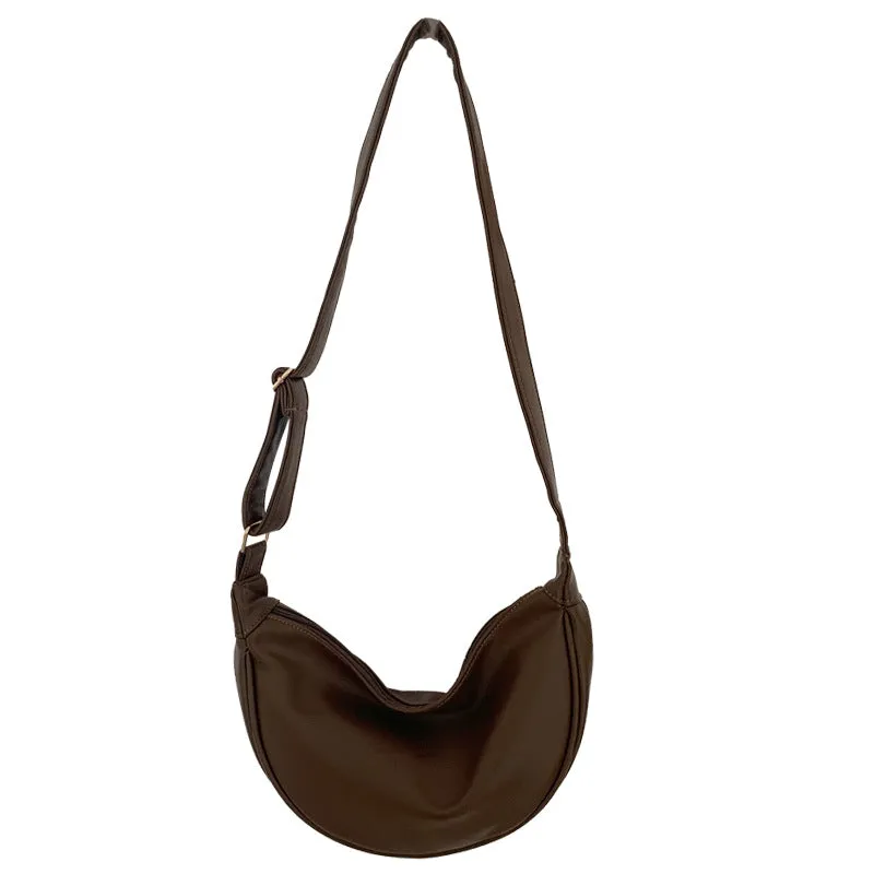 High-grade Soft Leather Dumpling Female Class Korean Crossbody Bags