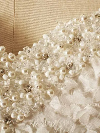 High Quality Strapless Lace Wedding Dress