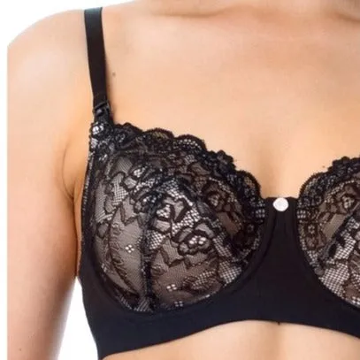 Hotmilk Temptation Nursing Bra Black