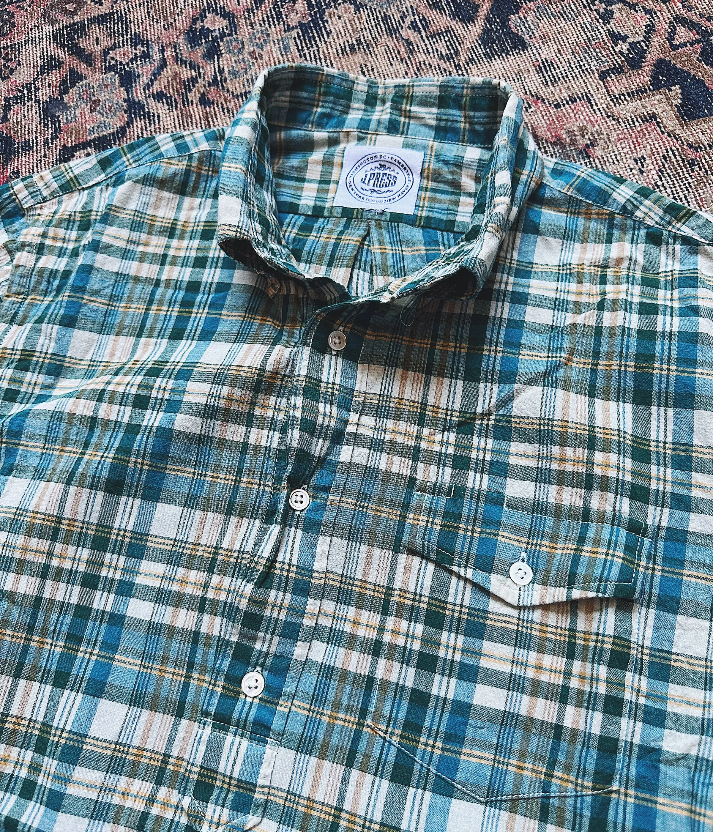 J. Press Madras Popover Shirt