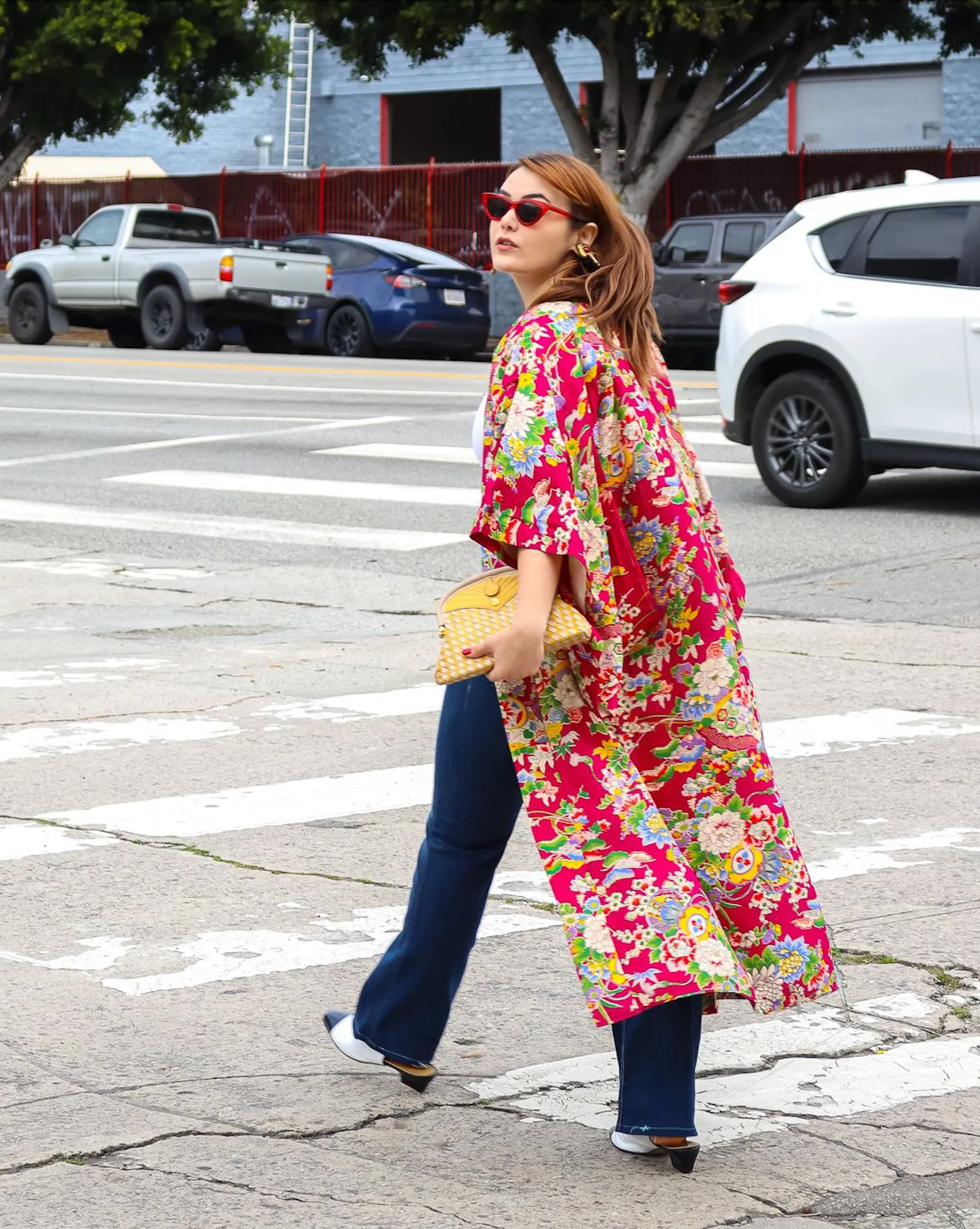 Japanese Lily Blossom Lantern Kimono