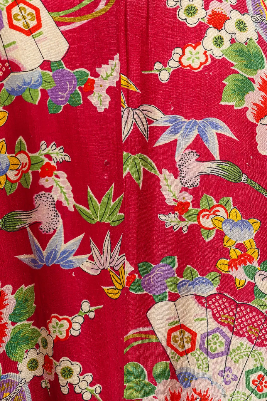 Japanese Lily Blossom Lantern Kimono