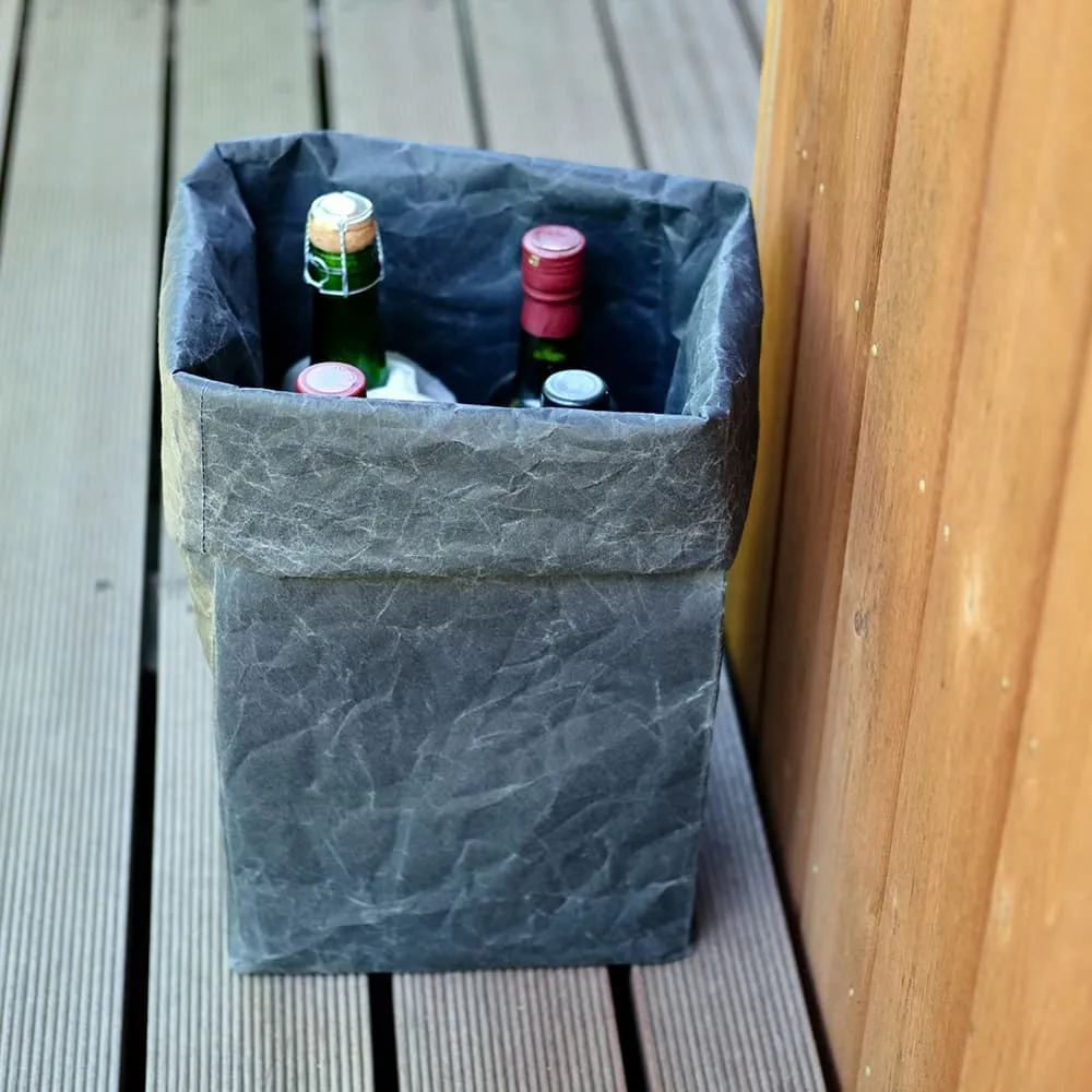 Japanese Paper Storage Box in Brown