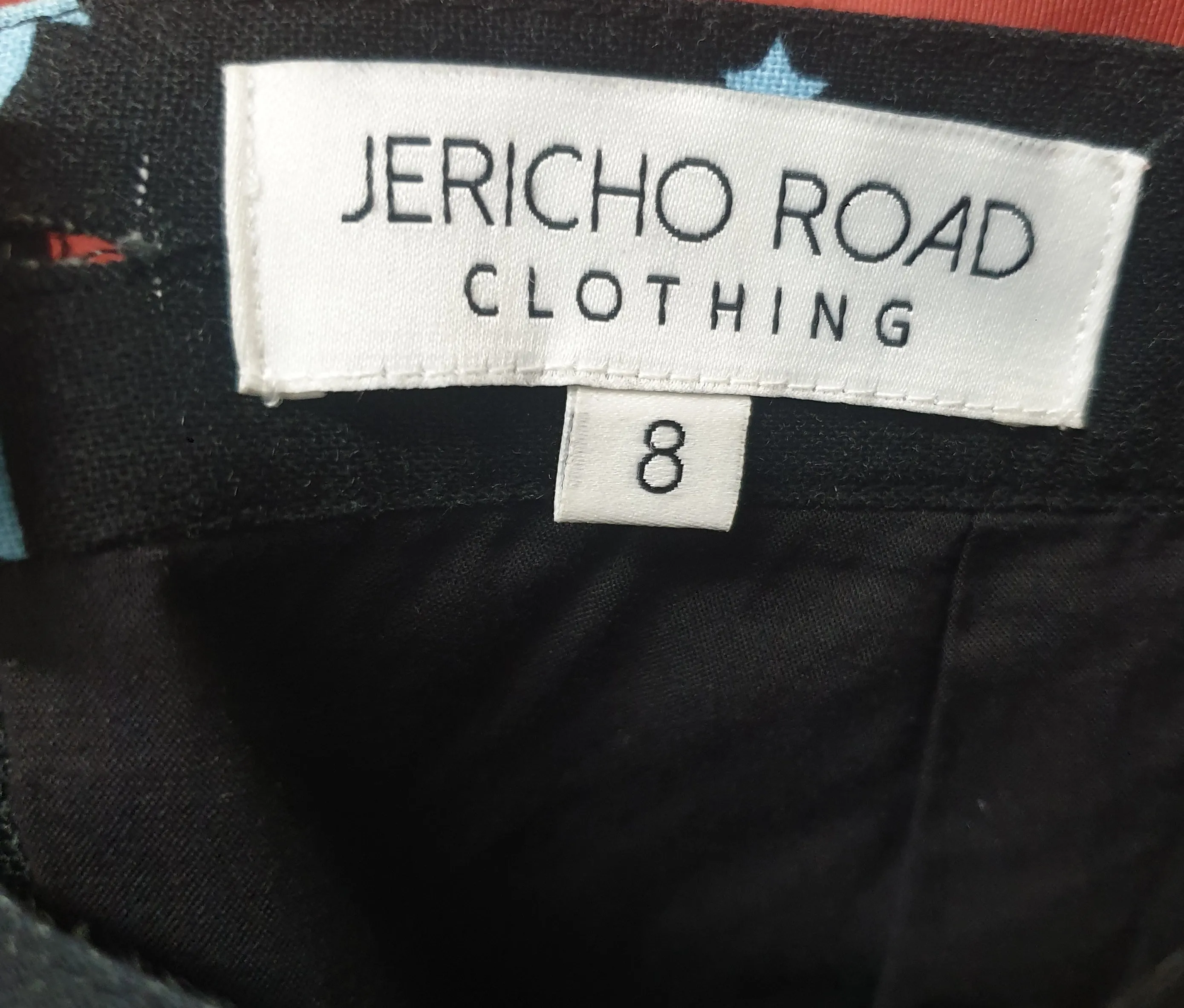 Jericho Road black galaxy print pencil skirt size 8