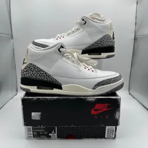 Jordan 3 White Cement *pre-owned* (SIZE 11)