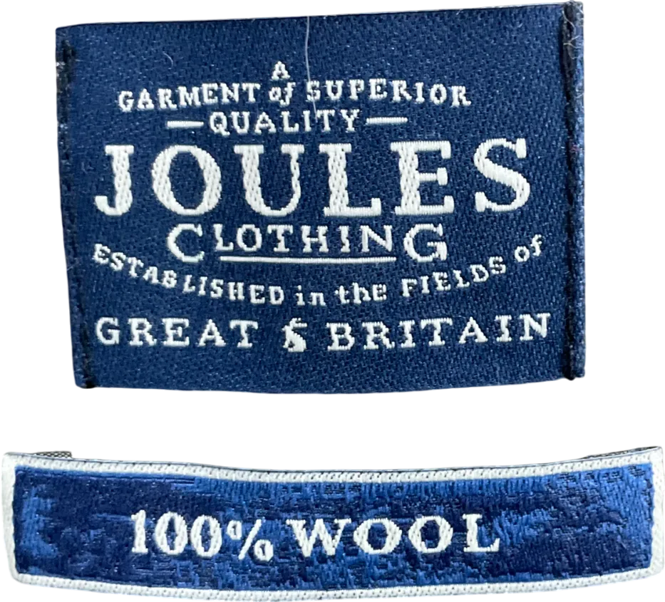 joules Green Wool Tartan Scarf One Size