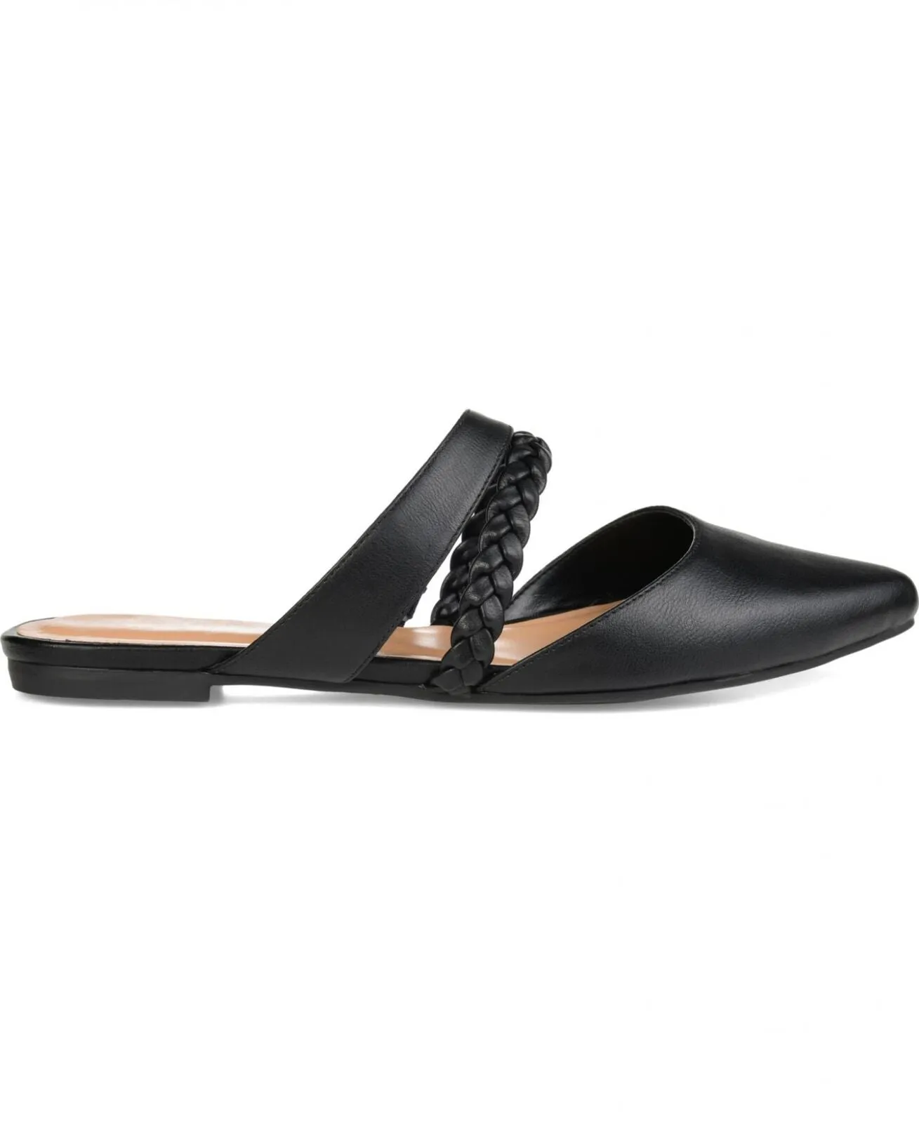 Journee Collection Women's Olivea Slides OLIVEA-SLIDE Black 8M