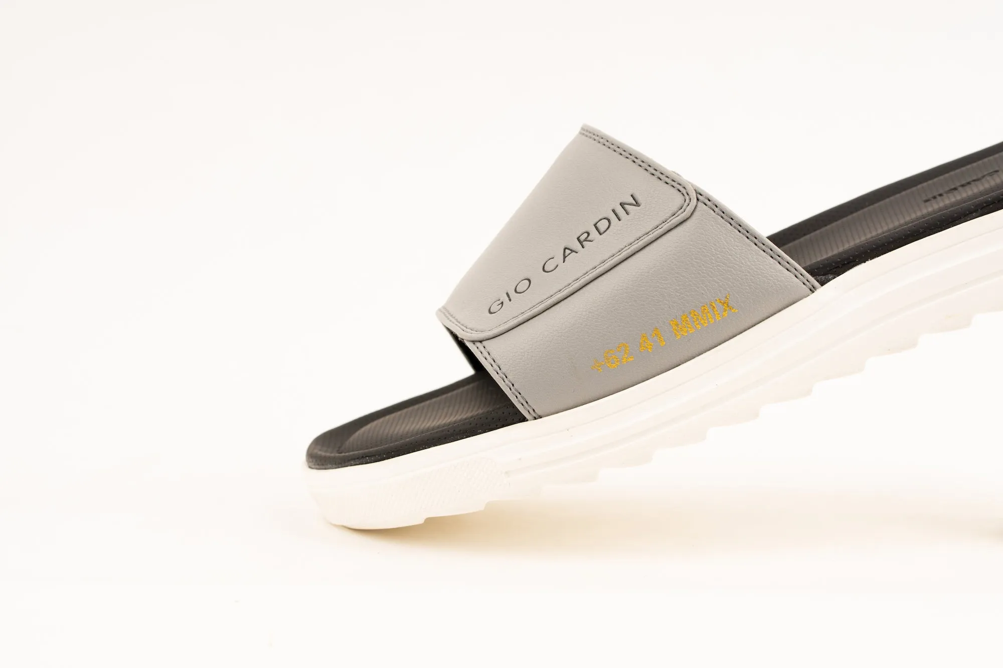 JUDE SLIDES | GREY / GREY / WHITE | UNISEX
