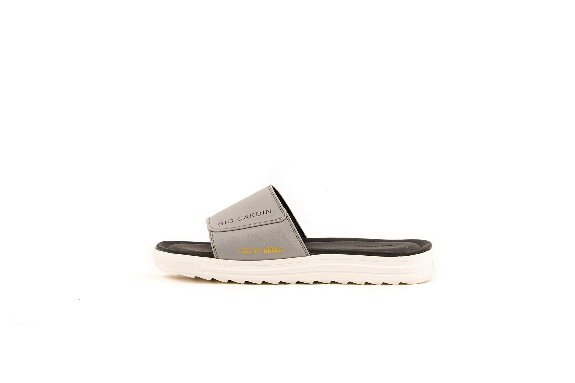 JUDE SLIDES | GREY / GREY / WHITE | UNISEX