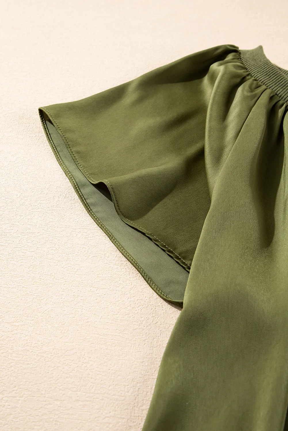 Jungle Green Satin Top