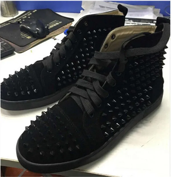 Justin Vulenta Suede High Top Spike Stylish Sneakers