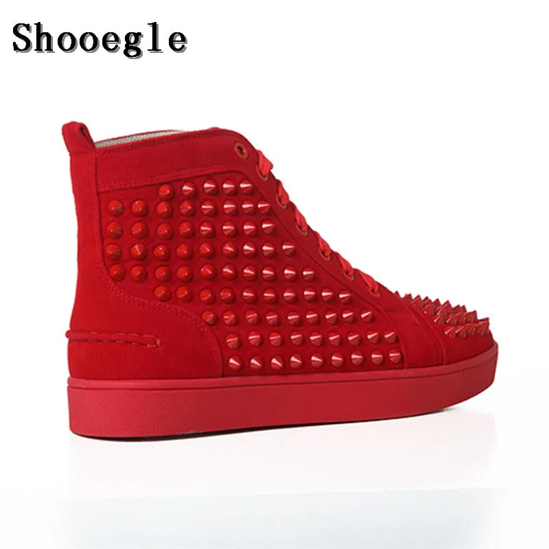 Justin Vulenta Suede High Top Spike Stylish Sneakers
