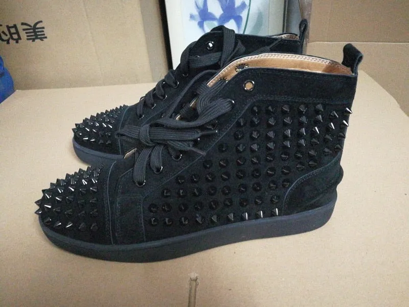 Justin Vulenta Suede High Top Spike Stylish Sneakers