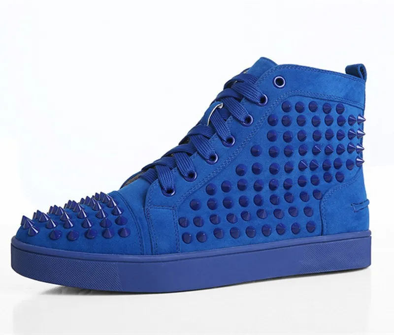 Justin Vulenta Suede High Top Spike Stylish Sneakers