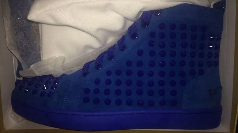 Justin Vulenta Suede High Top Spike Stylish Sneakers