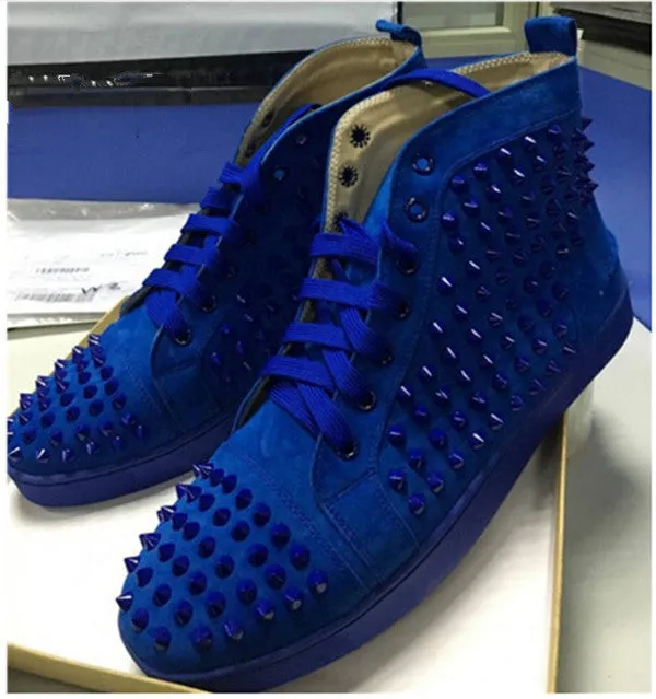 Justin Vulenta Suede High Top Spike Stylish Sneakers