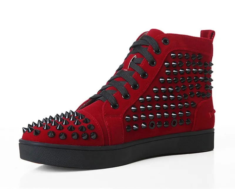 Justin Vulenta Suede High Top Spike Stylish Sneakers