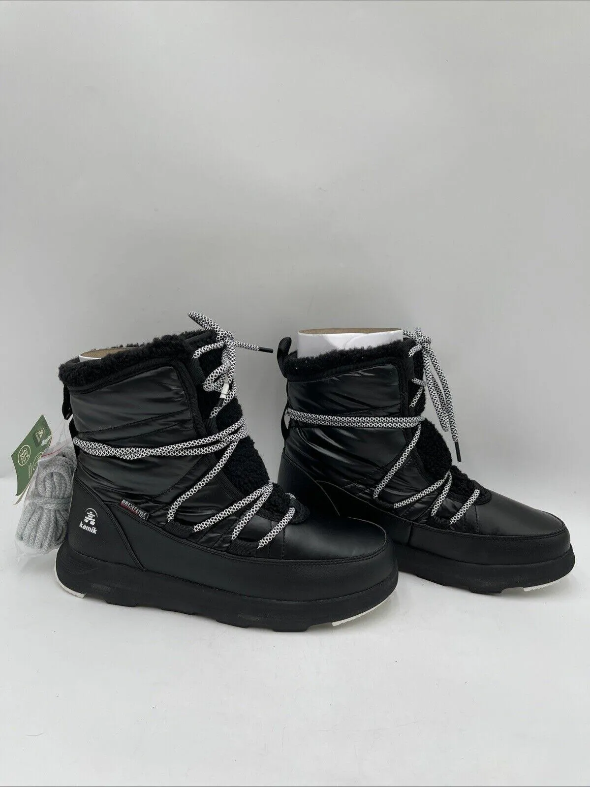 Kamik Women's Lea Pull Boots Black Size 9 - Very Good