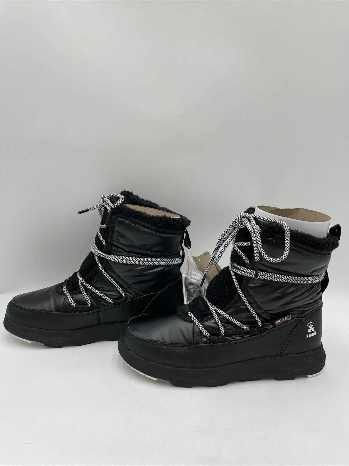 Kamik Women's Lea Pull Boots Black Size 9 - Very Good
