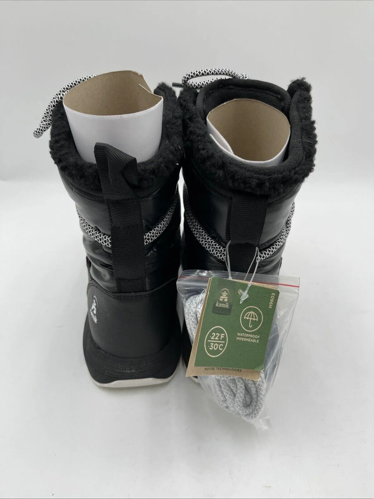 Kamik Women's Lea Pull Boots Black Size 9 - Very Good