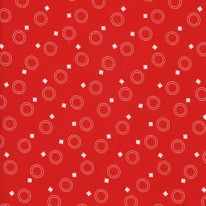 Kennard & Kennard Retro Rings & Squares in Red