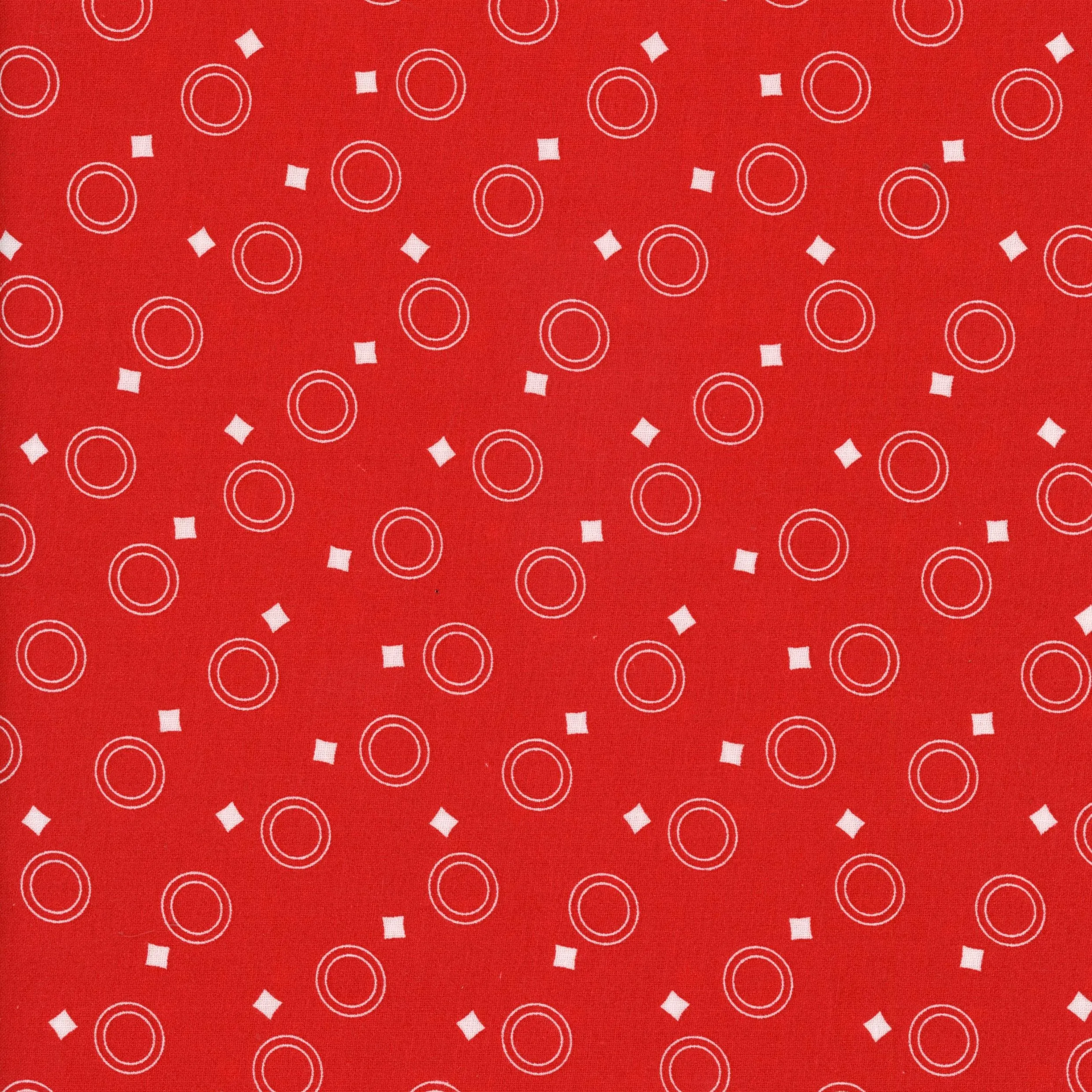 Kennard & Kennard Retro Rings & Squares in Red