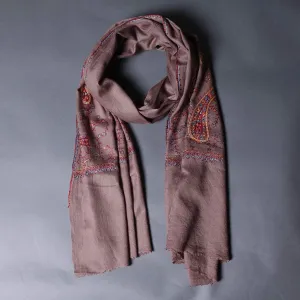 Khudrang Paisley Design Sozni Embroidered Stole