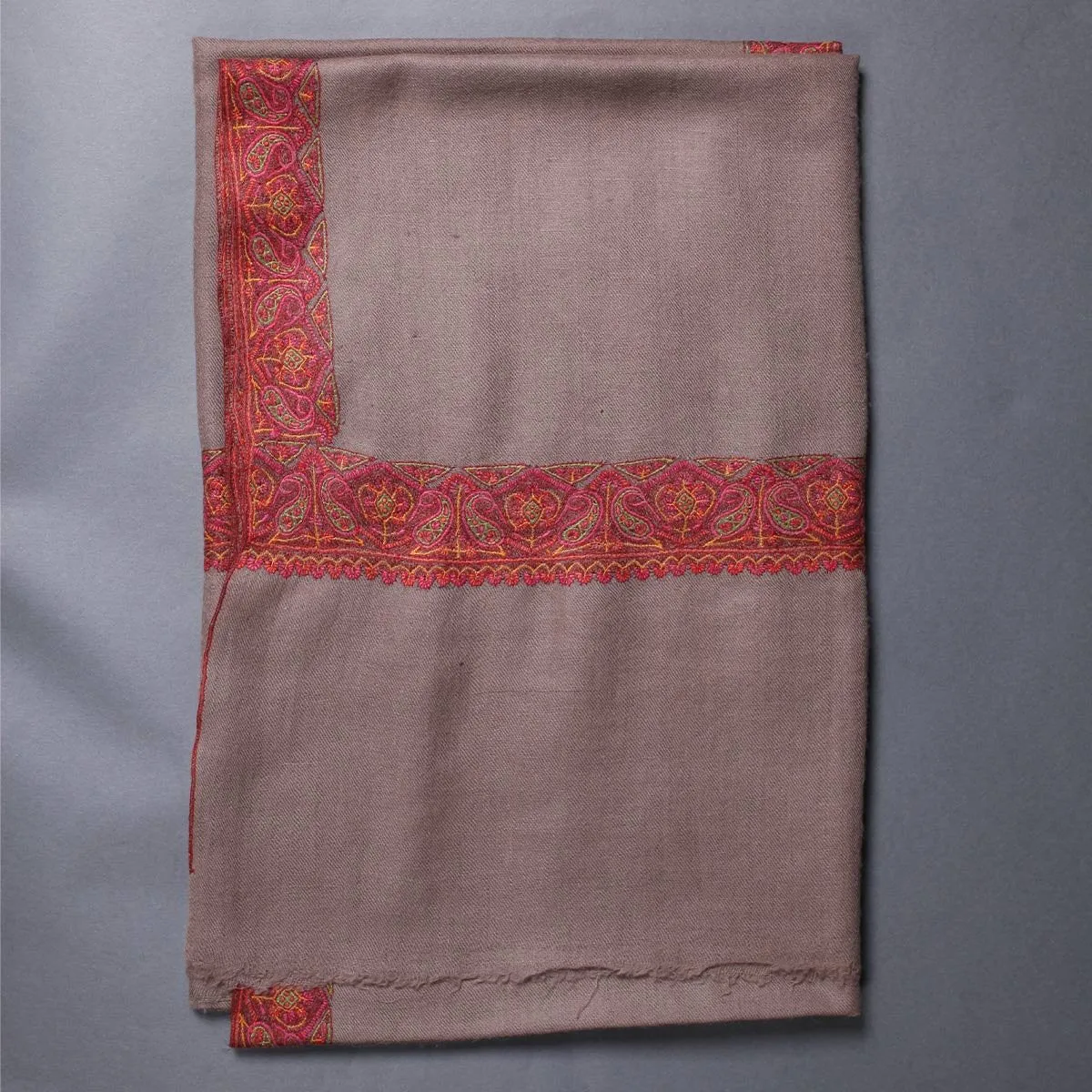 Khudrang sozni Embroidered Meemdoor Pashmina Shawl