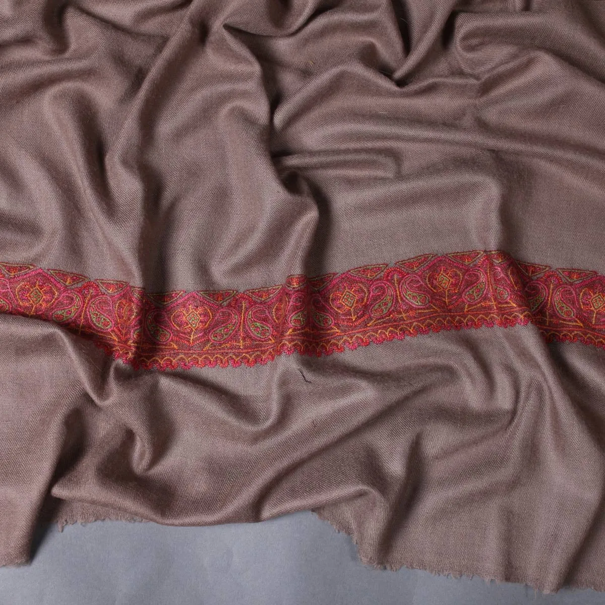 Khudrang sozni Embroidered Meemdoor Pashmina Shawl
