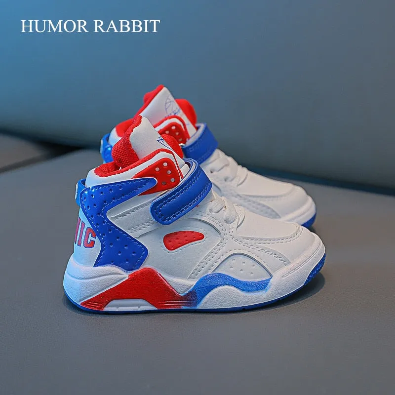 Kids Fashion High-top Sneakers for Boys Girls