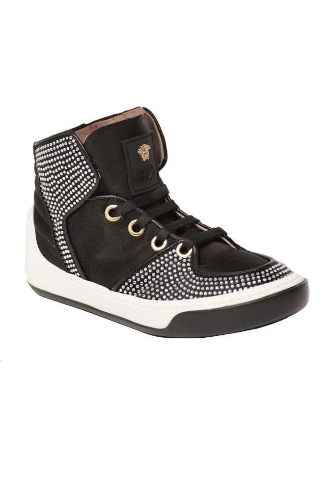 Kids-Girls High Top Sneakers-Black