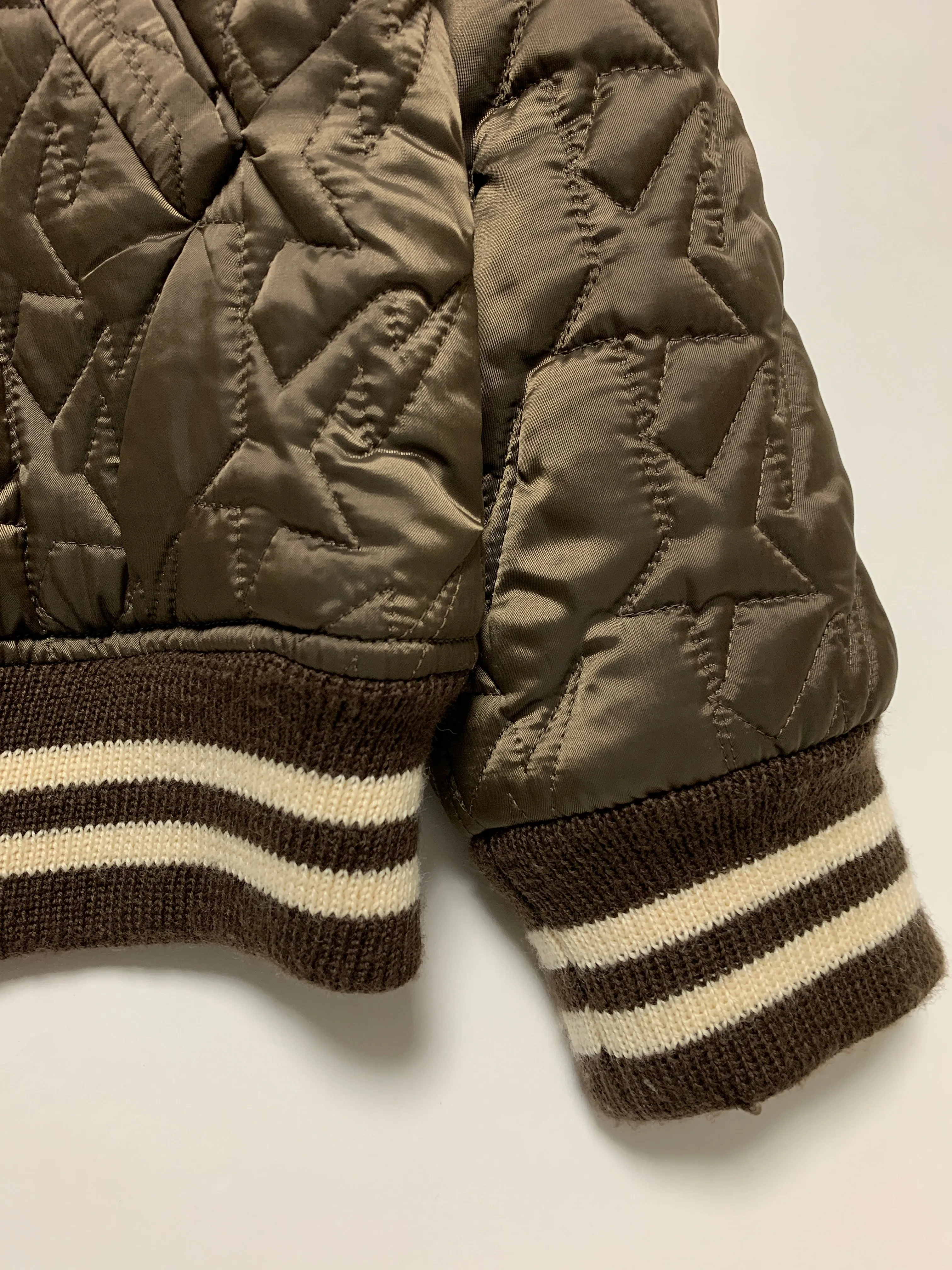 [L] A Bathing Ape Bape Sta Quilted Jacket Brown