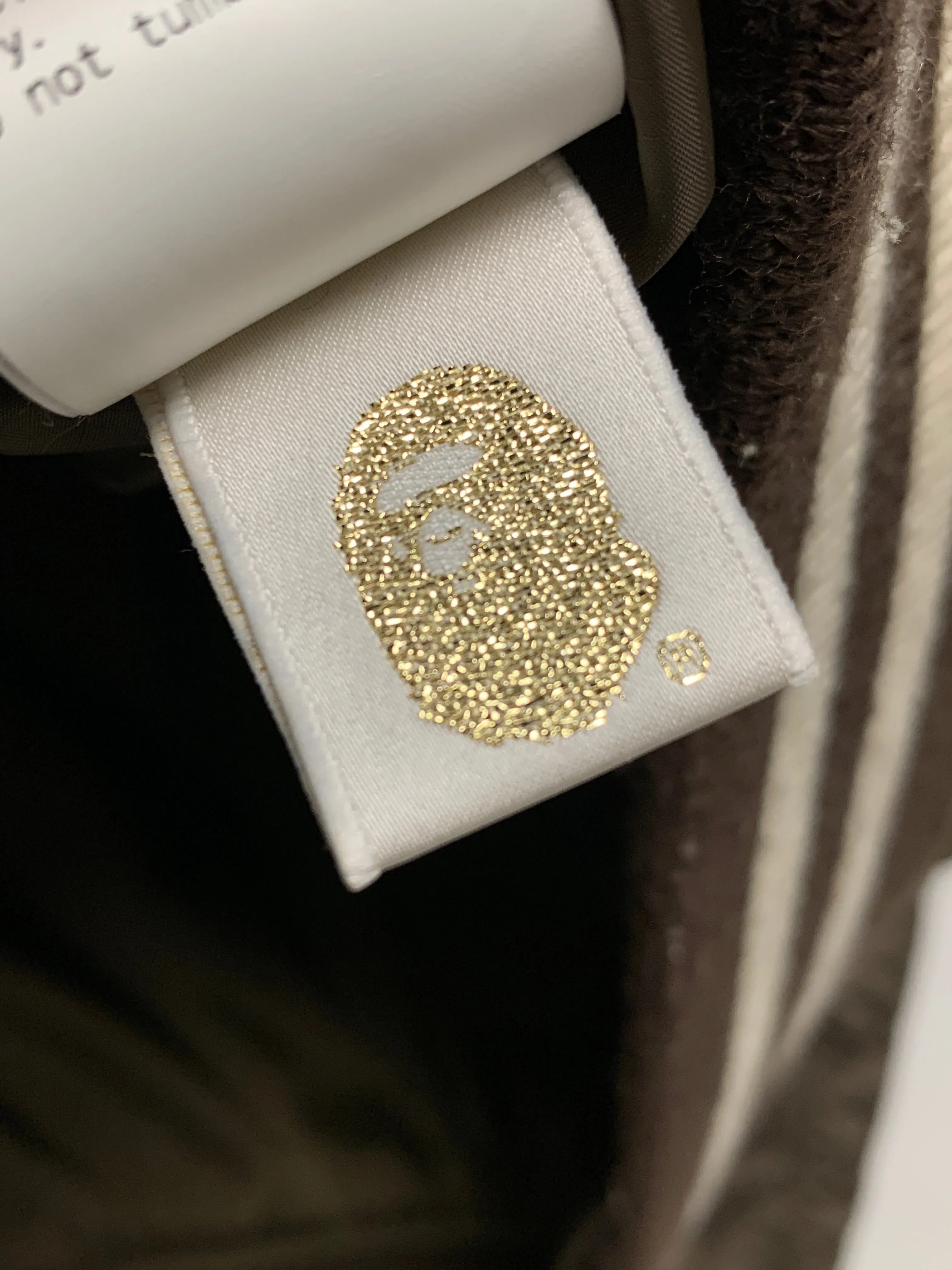 [L] A Bathing Ape Bape Sta Quilted Jacket Brown