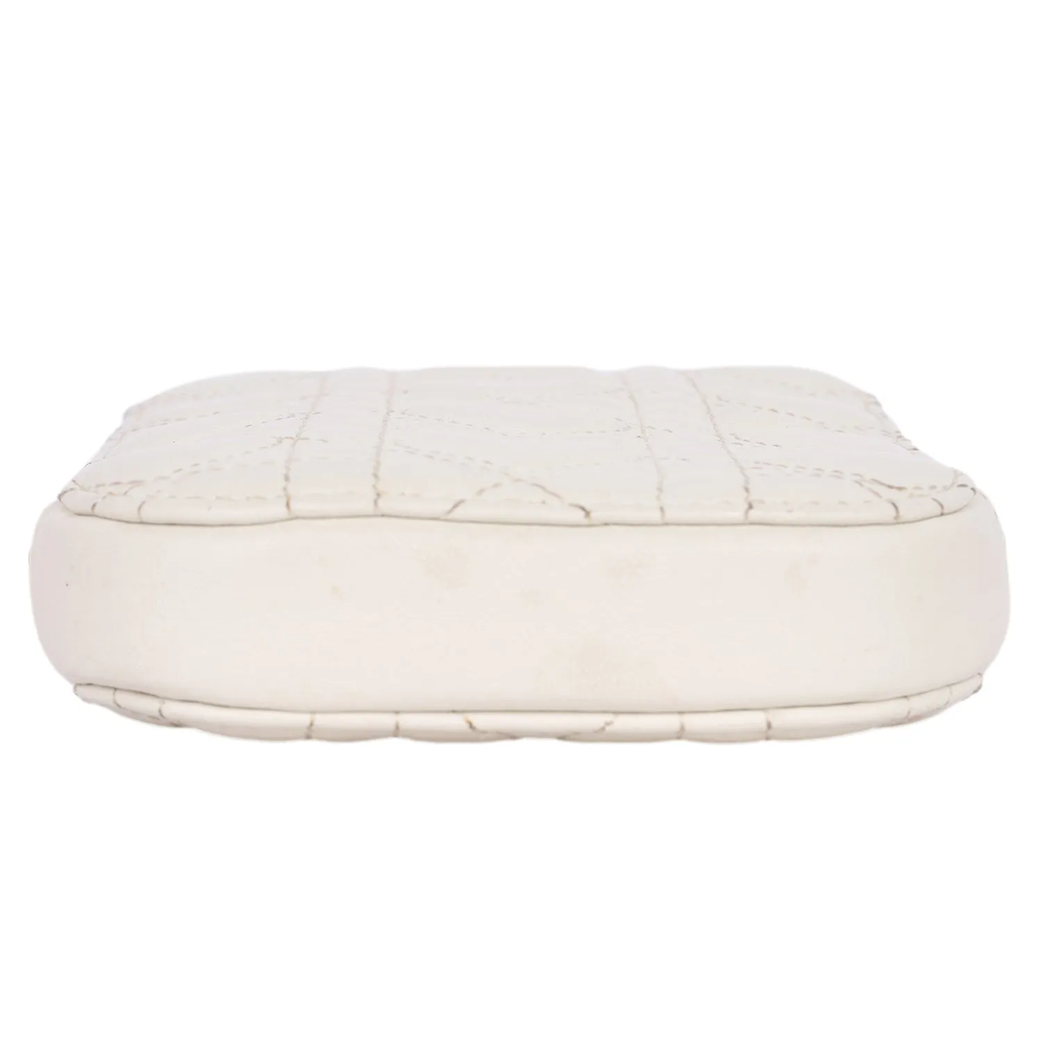 Lambskin Cannage Lady Dior Phone Holder Latte