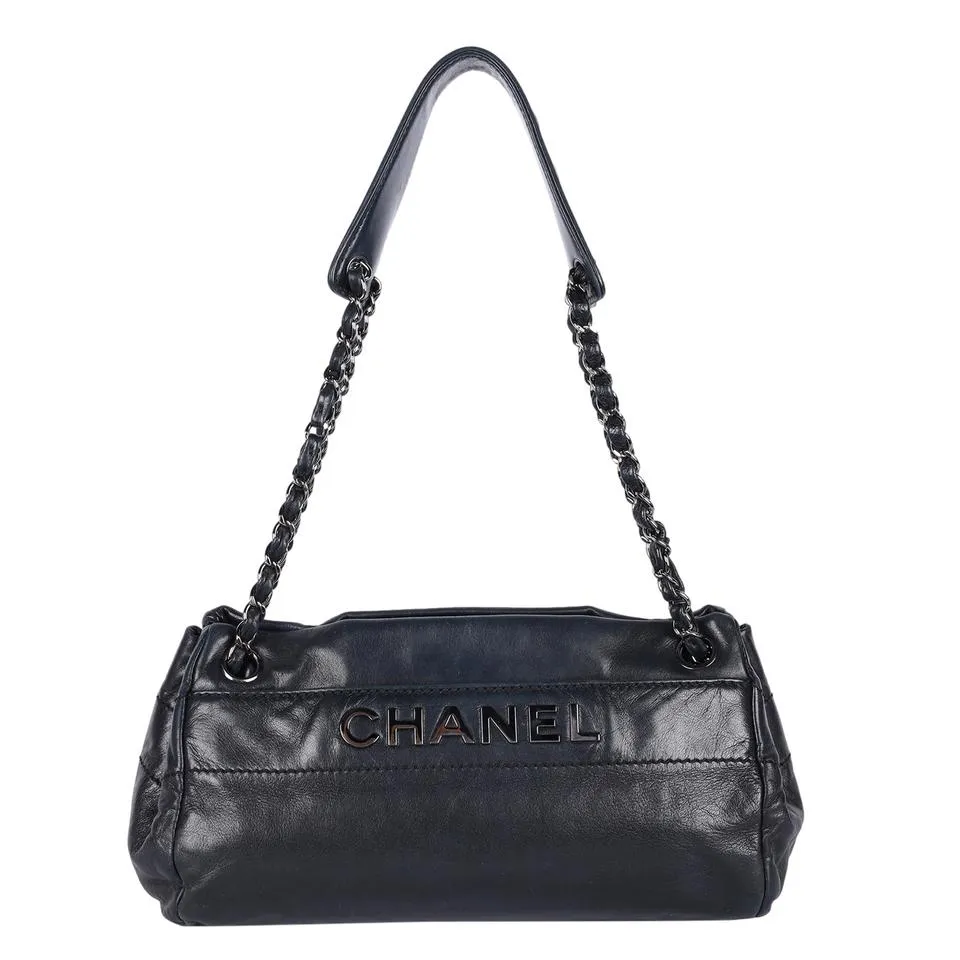 Lambskin Leather Front Flap Shoulder Bag