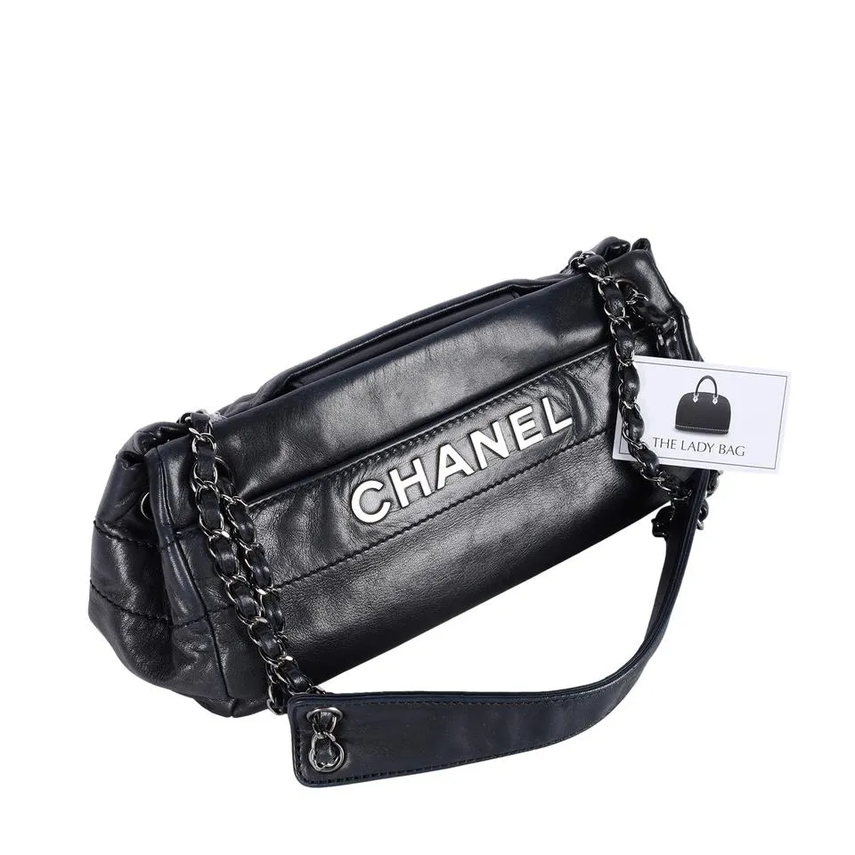 Lambskin Leather Front Flap Shoulder Bag