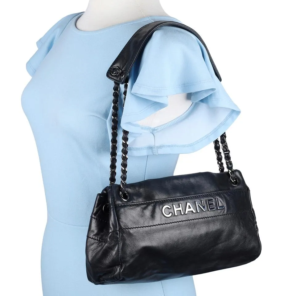 Lambskin Leather Front Flap Shoulder Bag