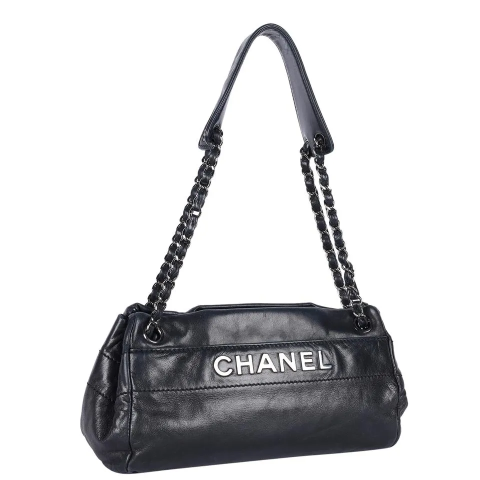 Lambskin Leather Front Flap Shoulder Bag